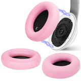 Geekria SNAP Replacement Ear Pads for Beats Studio Pro, Magnetic Easy Switch Ear Cushions, Quick Replacement Earmuffs, Comfortable Headphone Accessories (Pink Protein Leather, 1 Pair)