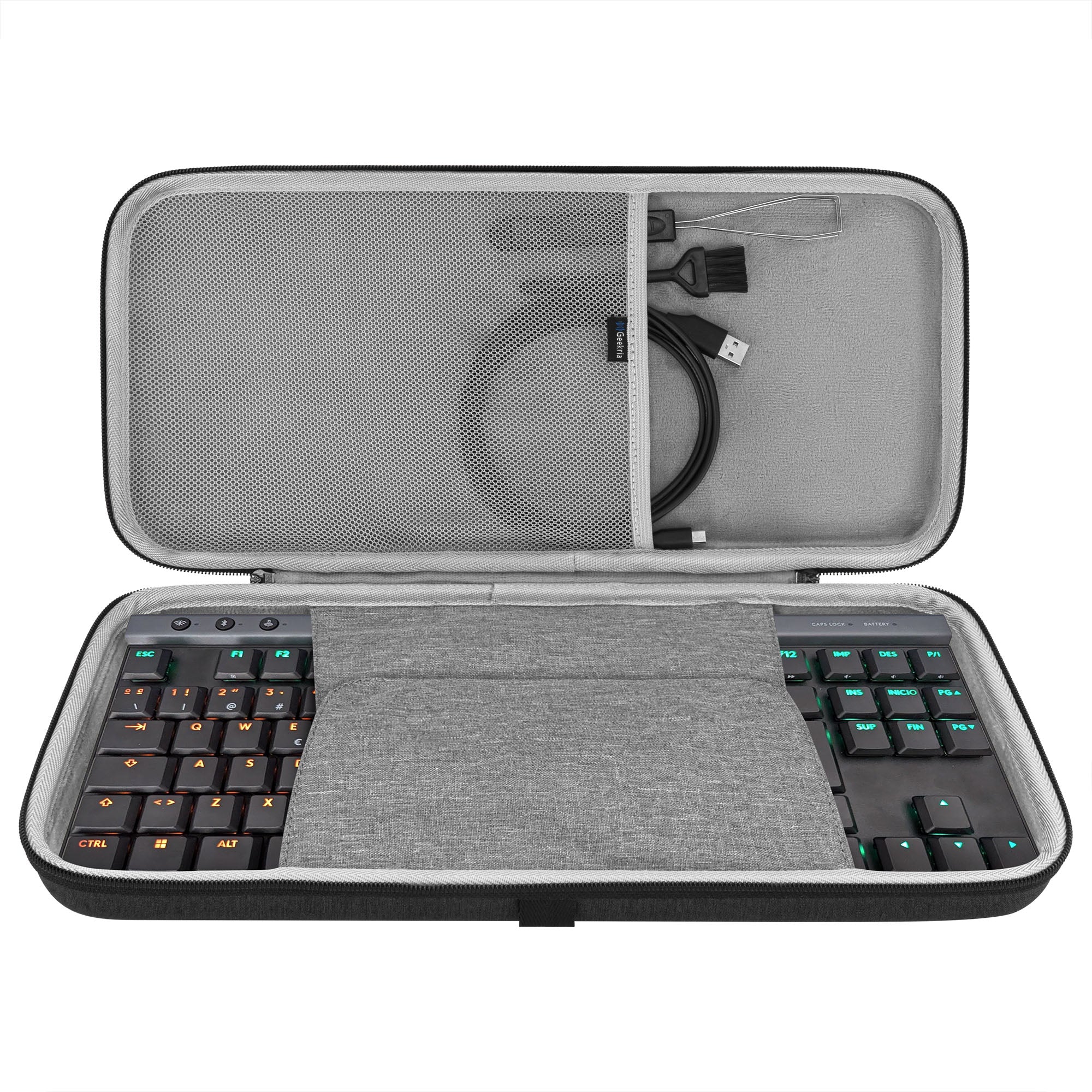 Geekria Tenkeyless TKL - Funda para teclado y mouse mecánicos, funda rígida de viaje para 80% 87 Geekria Tenkeyless TKL - Funda para teclado y mouse mecánicos, funda rígida de viaje para 80% 87