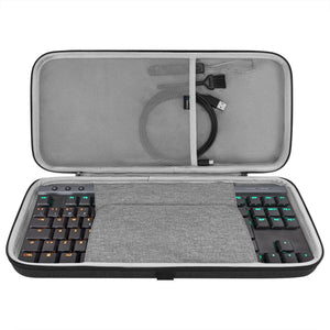 Geekria Tenkeyless TKL Keyboard Case, Hard Shell Travel Bag for 80%/87 Key Computer Mechanical Gaming Keyboard, Compatible with Logitech G PRO, G915 TKL, Razer BlackWidow V3 TKL (Slim)