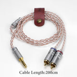 Geekria Apollo 4.4mm Balanced to Dual RCA Audio Cable, OCC Copper Silver-Plated Upgrade Cord, HiFi Stereo Interconnect for DAC AMP Headphone Amplifier Speaker Home Audio System (6.5ft/2m)