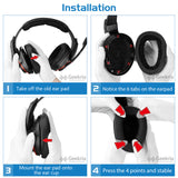 Geekria Ear Pads + Headband Compatible with Sennheiser GSP 600, GSP 670, GSP 500 Gaming Headset Ear Cushion +Headband Cushion/ Ear Cups and Headband/ Replacement Repair Parts Suit (Black )