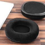 Geekria Comfort Velour Replacement Ear Pads for Sony MDR-1ABT, MDR-1RBT, MDR-1RNC Headphones Ear Cushions, Headset Earpads, Ear Cups Cover Repair Parts (Black)