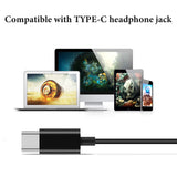 Geekria Wired Clip-On Ear Headphones with Mic, USB-C Hook-On Earbuds, Call Control, Lightweight & Hair-Friendly, Compatible with USB-C iPhone, Android Phones, Tablets (Black, 3.9ft)