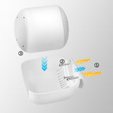Geekria Wall Mount Compatible with Google Nest WiFi Add-On Point ONLY, ABS Space-Saving Bracket Holder Shelf, The Simplest Cable Management Wall Mount Bracket (3 Pack)