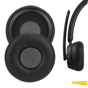 Geekria QuickFit Replacement Ear Pads for Microsoft Modern Wireless, Modern Wired Headphones Ear Cushions, Headset Earpads, Ear Cups Cover Repair Parts (Black)