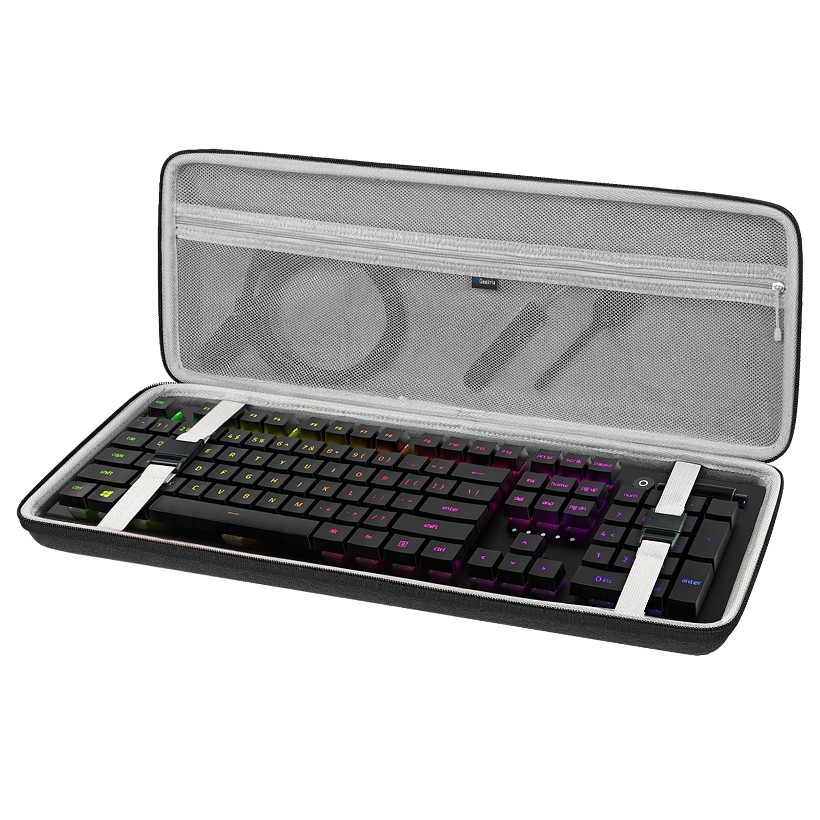 Geekria Full Size Keyboard Case, Hard Shell Travel Carrying