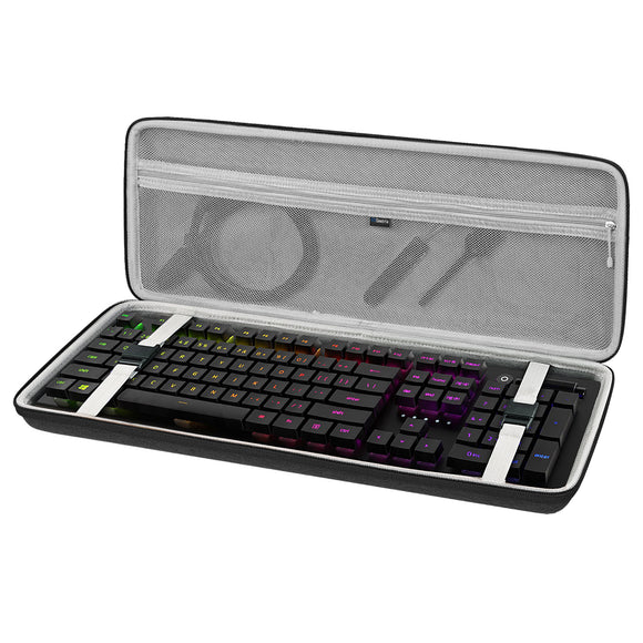 Geekria Full Size Keyboard Case, Hard Shell Travel Carrying Bag for 10
