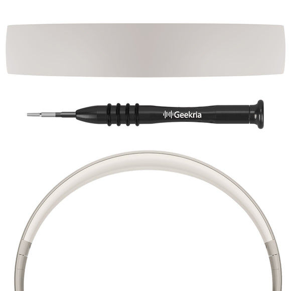 Geekria Plastic Headband Pad Compatible with Beats Studio Pro, Headphones, Replacement Band Repair Part (Sandstone)