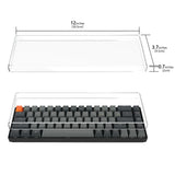 Geekria 65% Keyboard Dust Cover, Clear Acrylic Keyboard Cover for 68 Key Computer Mechanical Keyboard, Compatible with Keychron K7 Keyboard, Keychron K6, K6 Pro, RK ROYAL KLUDGE RK68