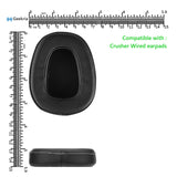 Geekria QuickFit Replacement Ear Pads for Skullcandy Crusher Wired Headphones Ear Cushions, Repair Parts (Black)