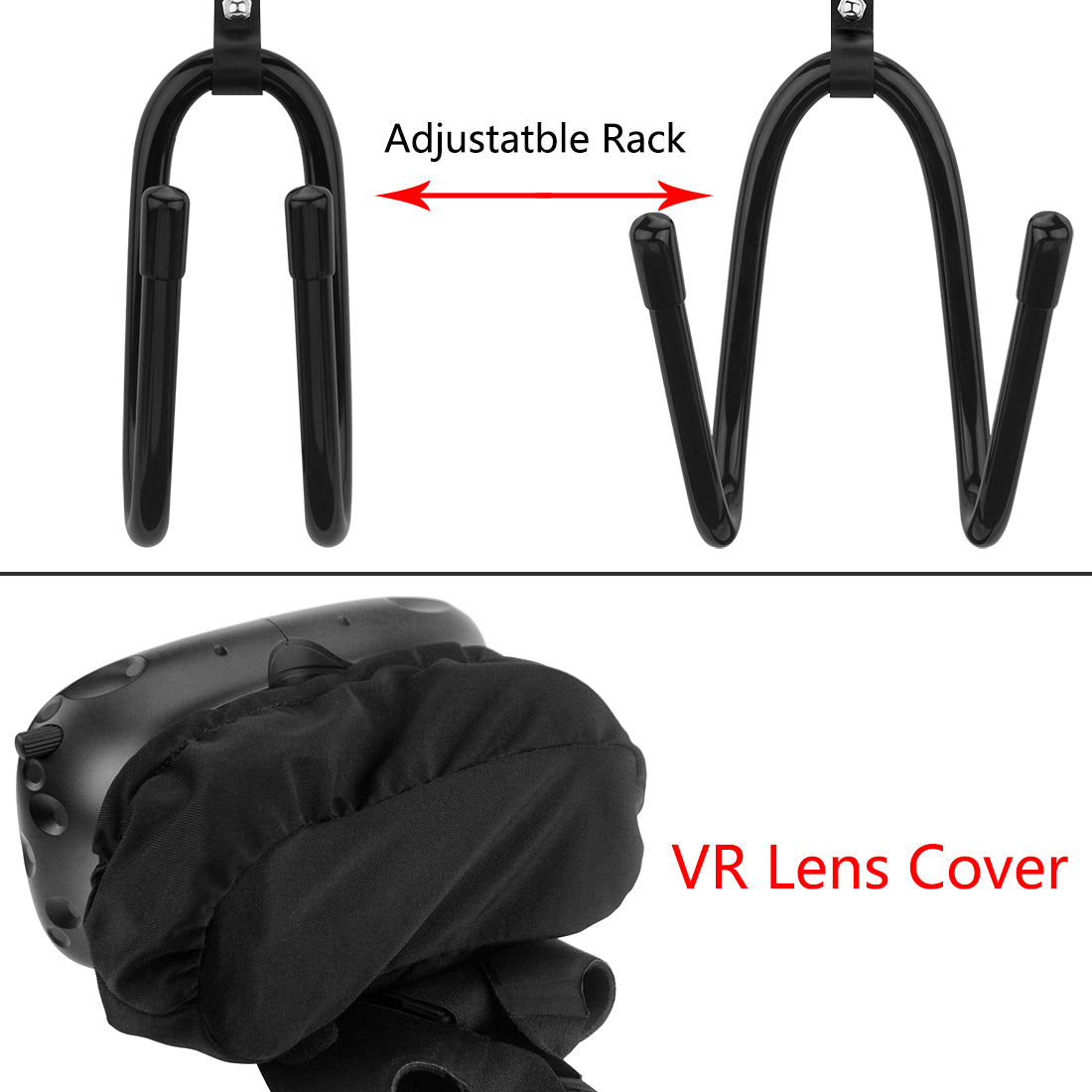 Geekria Universal VR Headset Lens Cover & VR Wall Holder, VR Storage R