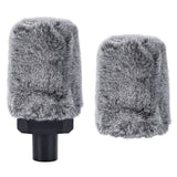 Geekria for Creators Furry Windscreen for 1.6'' (40mm) Diameter Microphones, Mic DeadCat Wind Cover Muff, Windjammer, Fluff Cover Windshield Compatible with HyperX SoloCast (Grey / 2 Pack)