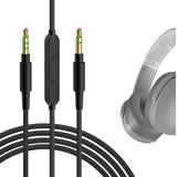 Geekria Audio Cable with Mic Compatible with Skullcandy Crusher Evo, Hesh 3/2, Riff 2 Headphones Cable, 1/8" (3.5mm) to 3.5mm Aux Replacement Stereo Cord with Inline Microphone (5.6ft/1.7 m)