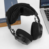 Geekria Large Hook and Loop Headband Cover and Pad Set (Fits 3.5-4.5 cm Headbands), Compatible with Corsair HS80, JBL Quantum 800, Logitech GPRO X, Razer Kraken Pro (Velour/ Black)