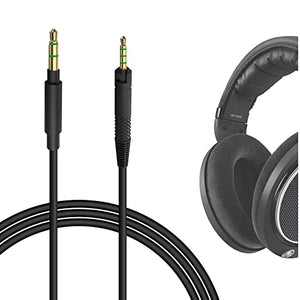 Geekria Apollo Upgrade Cable Replacement for Sennheiser HD598, HD598SE, HD598CS, HD558, HD518 Headphones / Tangle-Free Premium Headphone Replacement Audio Cord (3.5mm Male to 2.5mm Male, 5FT)