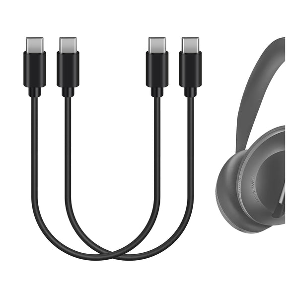 Geekria Type-C Headphones Short Charger Cable Compatible with Bose Sou