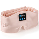 Geekria Mulberry Silk Sleep Headphones Bluetooth Headband for Side Sleepers, Wireless Headband with Ultra-Thin HD Speakers, Soft Breathable Sleep Headphones for Sleeping, Travel, Yoga (Pink)