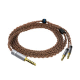 Geekria Apollo Single Crystal Copper Upgrade Audio Cable Compatible with Meze Audio 99 Classics Series, 109 PRO, LIRIC 2, LIRIC 4.4mm to Dual 3.5mm Replacement Headphones Cord (4.9ft / 1.5m)