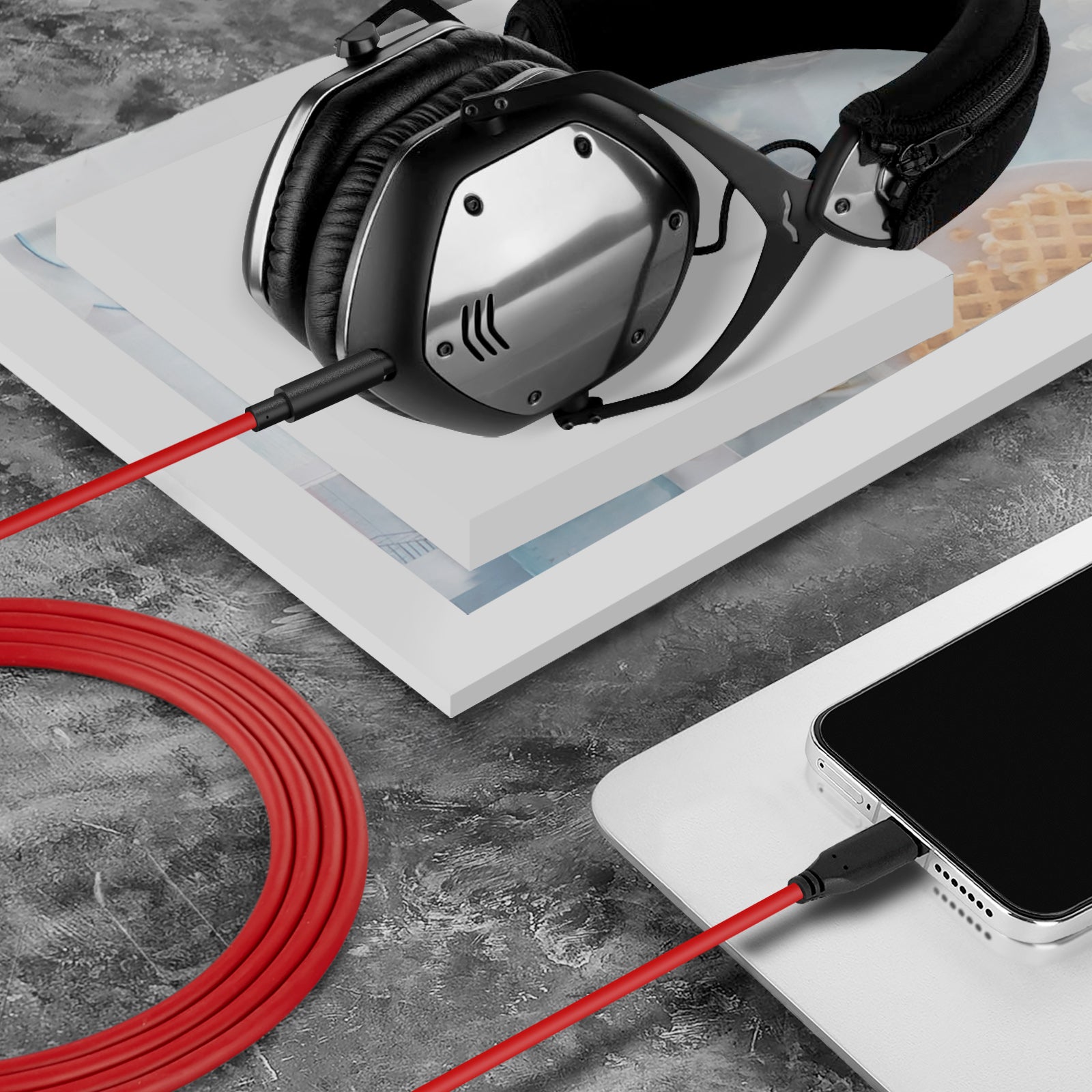 Geekria USB-C Digital to Audio Cable with Mic Compatible Geekria USB-C Digital to Audio Cable with Mic Compatible