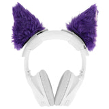Geekria NOVA Headphone Headband Spacer+Cat Ears Attachment Compatible with Bose, Sony, Skullcandy, Beats, Marshall Headphones, Easy DIY Installation, Comfortable & Stylish (Purple)