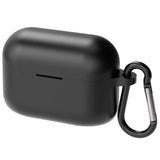 Geekria Silicone Case Cover Compatible with Sony LinkBuds S True Wireless Earbuds, Earphones Skin Cover, Protective Carrying Case with Keychain Hook, Charging Port Accessible (Black)