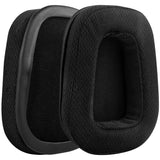 Geekria QuickFit Mesh Fabric Replacement Ear Pads for Logitech G533, G633, G635, G933, G935 Headphones Ear Cushions, Headset Earpads, Ear Cups Cover Repair Parts (Black)