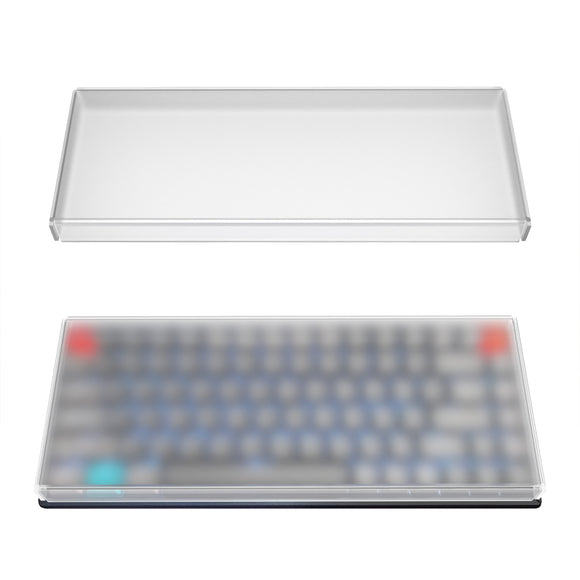 Geekria Keyboard Dust Cover, Keypads Cover for 75% Compact 84 Key Keyboard, Compatible with Keychron K2, Logitech POP Keys Mechanical, Logitech MX Mechanical Mini Keyboard (Frosted Acrylic)