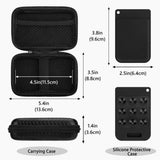 Geekria Hard Carrying Travel Case Compatible with Plaud Note AI & Note Pro Digital Recorder, Includes Silicone Protective Case and Travel Storage Box with Cable Storage (Black)