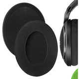 Geekria Comfort Laminated Fabric Replacement Ear Pads for Sennheiser HD598, HD598SE, HD598CS, HD598SR, HD595, HD599, HD599 SE Headphones Ear Cushions, Headset Earpads, Ear Cups Cover Parts (Black)