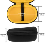 Geekria Mouse Carrying Case, Hard Shell Protective Travel Bag Wireless Mouse Storage Bag, Compatible with Logitech POP Mouse (Blast Yellow)