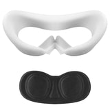 Geekria Sweat Proof Silicone Face Cover Pad Compatible with Pico Neo 4 Protective Lens Cover Accessories, Washable Lightproof Anti-Leakage Fit for Pico Neo 4, Replacement Accessories (White)