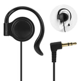 Geekria 3.5mm Single Side Earphone Earbud, One Ear Headphone Compatible with EXD-101 ATG-100T ELGT-470 Wireless Tour Guide System Receiver for Touring Groups, Radio, Podcast (Left / 3.3FT)
