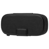 Geekria Earphone Carrying Case, Magnetic Closure Storage Case for Wired Earphones, Earbuds, Charging Cables, Memory Cards, USB Flash Drives, Hard Shell Portable Travel Bag (Black)