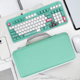 Geekria 100 Keys Keyboard Case, Compatible with ASUS TUF Gaming K3 Gen II, Hard Shell Travel Carrying Bag (Cerulean Blue)