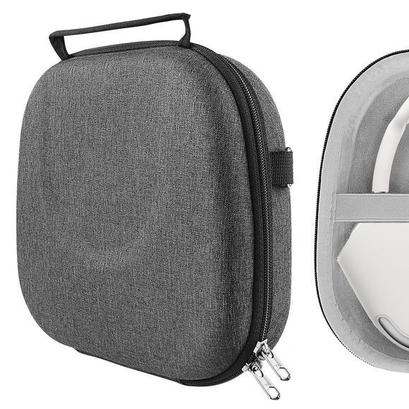Geekria Shield Headphones Case, Compatible with AirPods Max Headphones Case, Replacement Hard Shell Travel Carrying Bag with Room for Smart Case and Accessories Storage (Dark Grey)