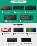 Geekria TKL Keyboard Case, Compatible with Razer BlackWidow Lite TKL, Keychron K8 / K8 Pro, SteelSeries New Apex 9TKL / Apex ProTKL Gen 3 Hard Shell Travel Carrying Bag (Slim)