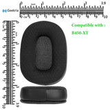 Geekria Comfort Mesh Fabric Replacement Earpads + Mic Windscreen Foam Compatible with BlueParrott B450-XT, B450XT Headphones Mic Foam Cover + Ear Cushions / Cushion Pad Repair Parts (Black)