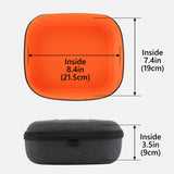 Geekria Shield Headphones Case Compatible with Sony PS4, INZONE H3/H5/H7/H9/H9 II, Replacement Extra Hard Shell Travel Carrying Bag with Cable Storage (Dark Grey)