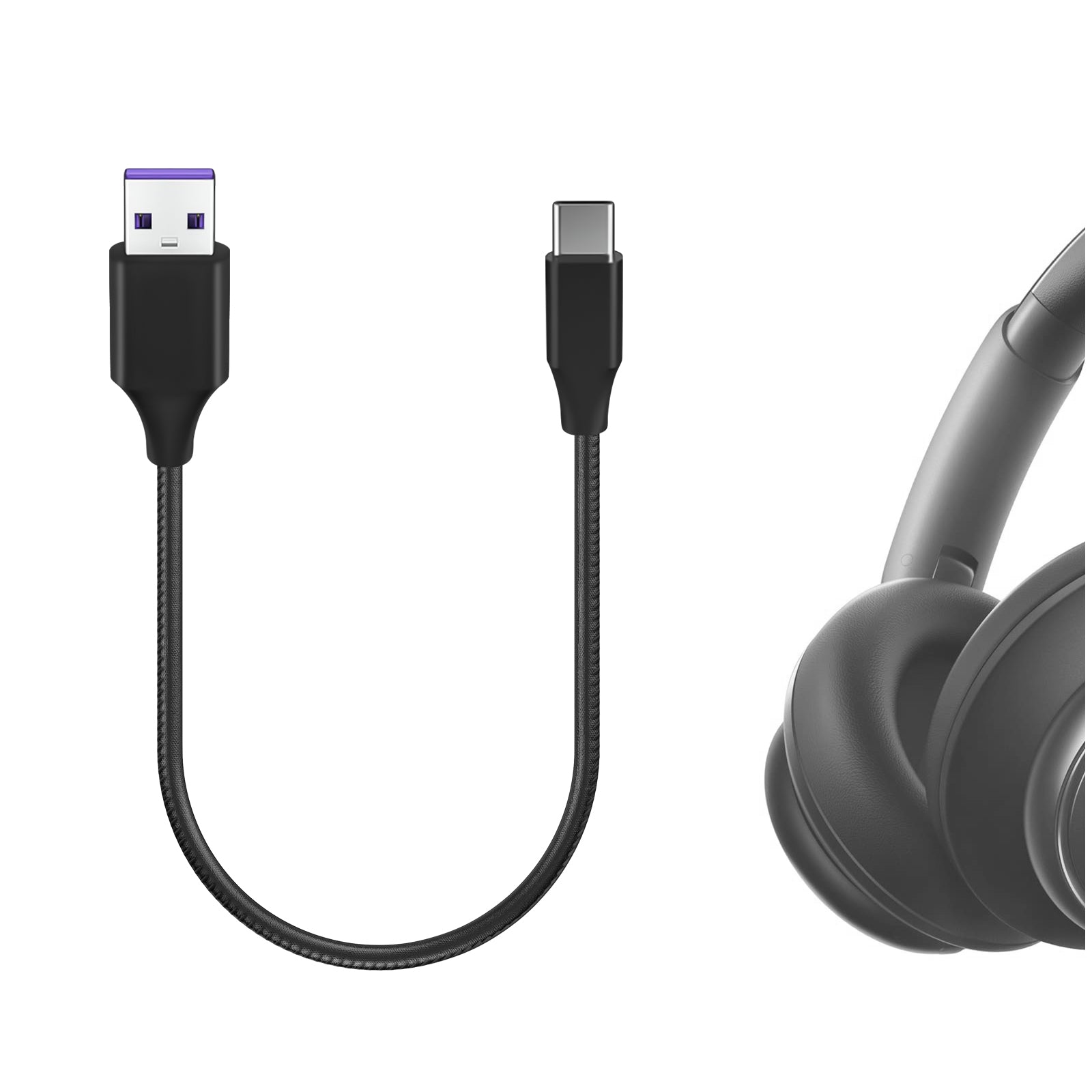 Geekria USB Headphones Charger Cable Compatible with