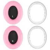 Geekria SNAP Replacement Ear Pads for Beats Studio Pro, Magnetic Easy Switch Ear Cushions, Quick Replacement Earmuffs, Comfortable Headphone Accessories (Pink Protein Leather, 1 Pair)