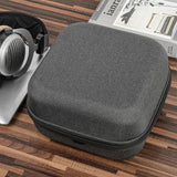 Geekria Shield Headphones Case Compatible with Beyerdynamic T1, MMX 300, HE400S Case, Replacement Extra Hard Shell Travel Carrying Bag with Cable Storage (Dark Grey)