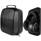 Geekria Shield Case for Large-Sized Over-Ear Headphones, Replacement Protective Hard Shell Travel Carrying Bag with Cable Storage, Compatible with Sennheiser HD 599, HD 660S 2, AKG K167 (Black)