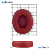 Geekria QuickFit Replacement Ear Pads Compatible with JBL Tune 700BT, 750BTNC, 710BT, 720BT, 760NC, 770NC Wireless Over-Ear Headphones, Ear Cushions (Red)