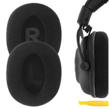 Geekria Comfort Soft Velour Replacement Ear Pads for Logitech G Pro/ ProX/ ProX2/ 433/ 233 Headphones Ear Cushions, Repair Parts (Black)