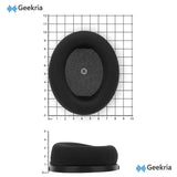 Geekria Comfort Mesh Fabric Replacement Ear Pads for HyperX Cloud Orbit S Headphones Ear Cushions, Repair Parts (Black)