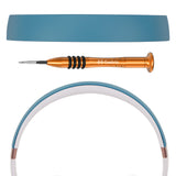 Geekria Plastic Headband Pad Compatible with Beats Solo 4 Headphones, Replacement Band Repair Part (Blue)