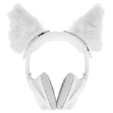 Geekria NOVA Headphone Headband Spacer+Cat Ears Attachment Compatible with Bose, Sony, Skullcandy, Beats, Marshall Headphones, Easy DIY Installation, Comfortable & Stylish (White)