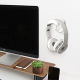 Geekria Gaming Headset Headphone Hook Holder, Headphone Wall Mount Headset Holder, Headsets Hanger Compatible with Bose, SONY, Sennheiser, ATH, AKG, JBL, Beats (White)