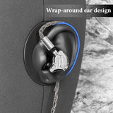 Geekria Apollo Silver-Plated Copper IEM Upgrade Cable, 0.78mm 2-Pin to 3.5mm Replacement Cord, Compatible with 7Hz Zero:2, Orchestra Lite, Cadenza, Hype 4, Supermix 4, 6.5ft (2m)