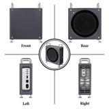 Geekria Computer Aluminum Chassis Stand Compatible with Apple 2024 Mac Mini M4 / Mac Mini M4 Pro Case - Accessories Optimized Heat Dissipation (Space Gray)